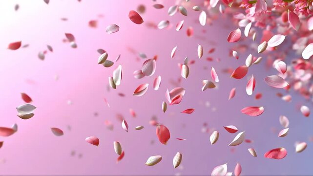pink sakura cherry blossom petals background