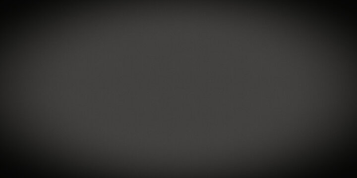 Dark gray matte background with soft vignette, grainy texture and noise effect, creating an abstract graphite backdrop with darkened edges
