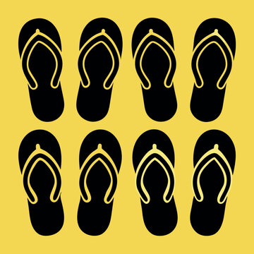 flip flops vector