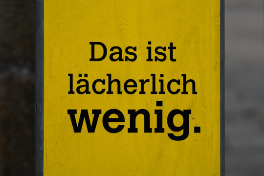Das ist l&auml;cherlich wenig