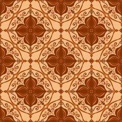 Fototapeta premium Seamless pattern with flowers 
