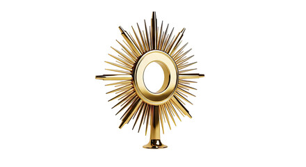 Fototapeta premium Golden Monstrance with Sunburst Rays