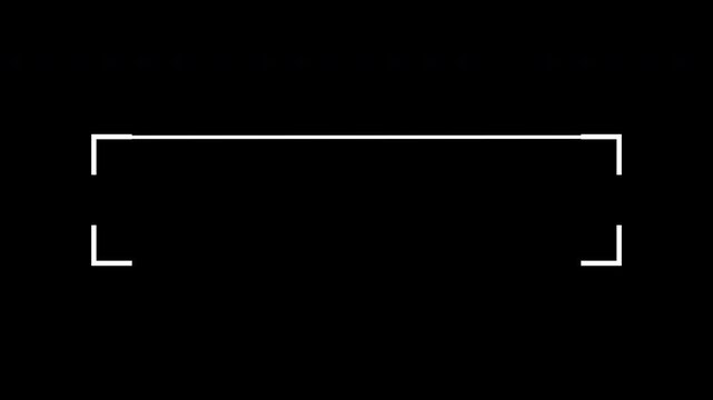 Barcode Scanner Loop Animation Qr Code White Isolated On Black Background