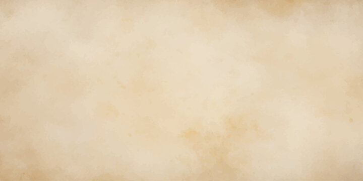 Antique brown parchment texture with a blank aged surface and stained grunge design on a vintage retro paper sheet for a sepia ancient background pattern