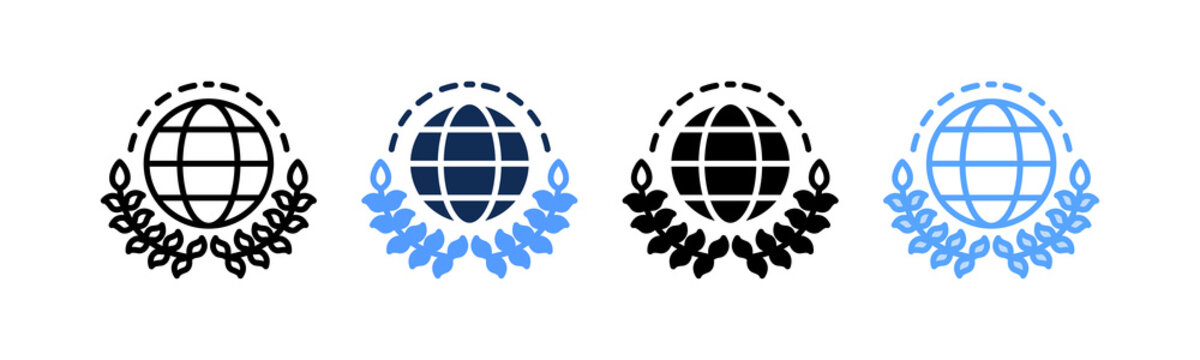 United Nations Icon Multiple Style