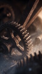 Forgotten workshop reveals aged industrial relics in a cinematic portrait of time and abandonment