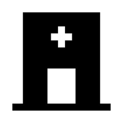 Obraz premium Medical buildings icon