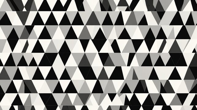 Seamless geometric triangle tessellation pattern