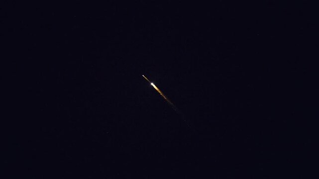 Shenzhou - 18 Spacecraft Reentering Atmosphere & Returning to Earth, Yuli, Xinjiang