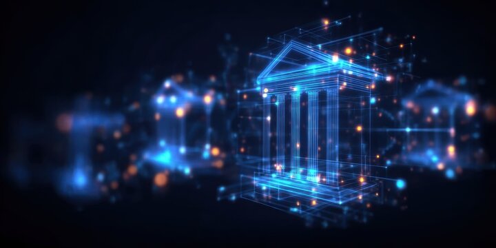 High speed bank servers send a secure remittance instantly, using biometric authentication to handle the fee in a cashless society.
