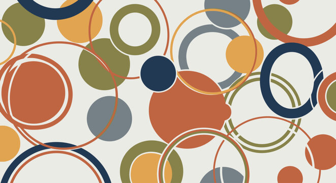 Colorful Circles Graphic Design Elements.