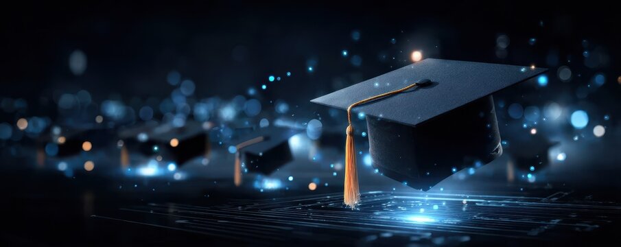 The instructor completes a performance review and evaluation for graduation, adding a rating and feedback for each student to read.