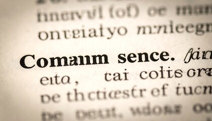 Obraz premium Macro shot of a dictionary page, highlighting the phrase 