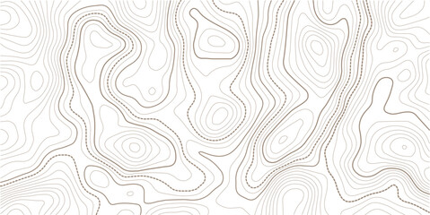 Fototapeta premium Design materials. Print image, Abstract background. Vector illustration. White background with topographic wavy pattern design