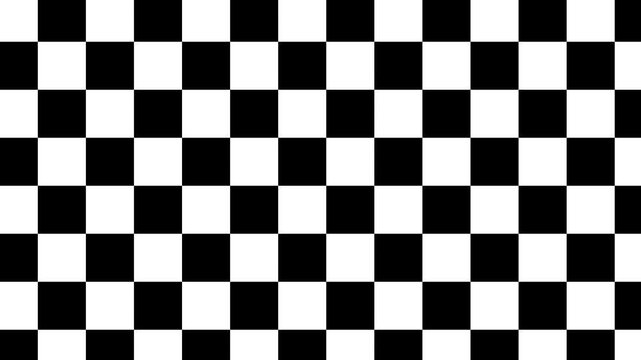 Checkered Pattern Seamless Black and White Squares Abstract Background