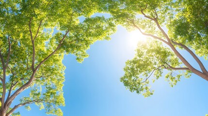 Park under a clear blue summer sky.