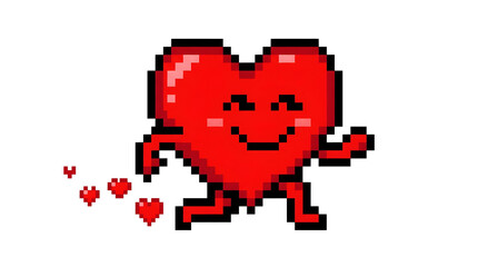 Fototapeta premium Smiling heart with little hearts.