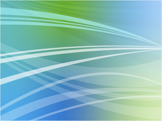 Fototapeta premium Abstract Blue and Green Wave Background with Smooth Gradient Lines