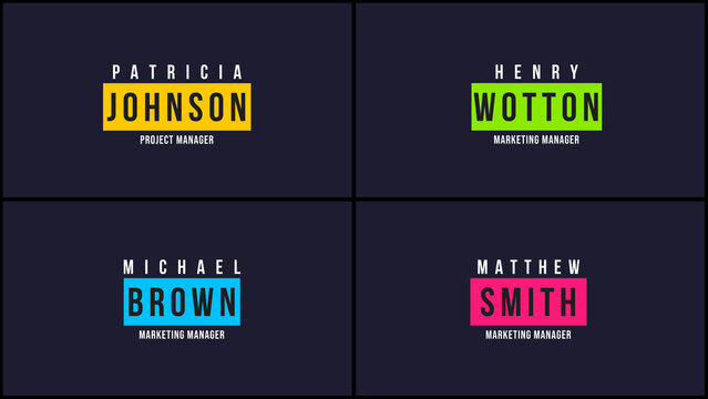 Modern Neon Box Name Identity