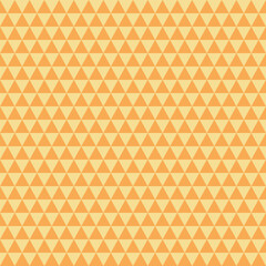 Seamless orange and pale yellow geometric triangle pattern. Modern repeating background for wallpaper, packaging, textile, branding, and web design.