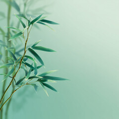 Obraz premium green leaves background