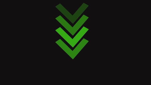 Arrow icon, Downloading process indicator.vector illustration. Flat design