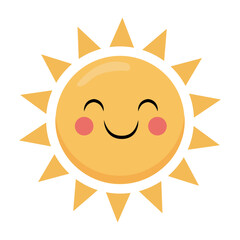 Vector graphic icon for Sunny day