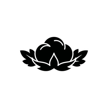 Black Cotton Plant Icon with Red NHD Badge
