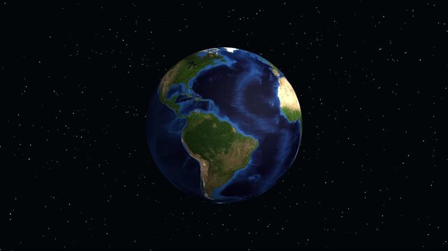 Earth Zoom Animation Focusing on Az Zarqa Jordan Location