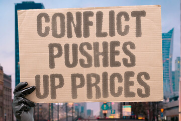 "Conflict Pushes Up Prices" The conflict is pushing up prices for fuel food and goods in ways families feel every day. CONFLICT. OIL. PRICE. ECONOMY. MIDEAST.