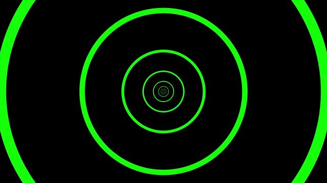 Abstract green whole continuous circle
