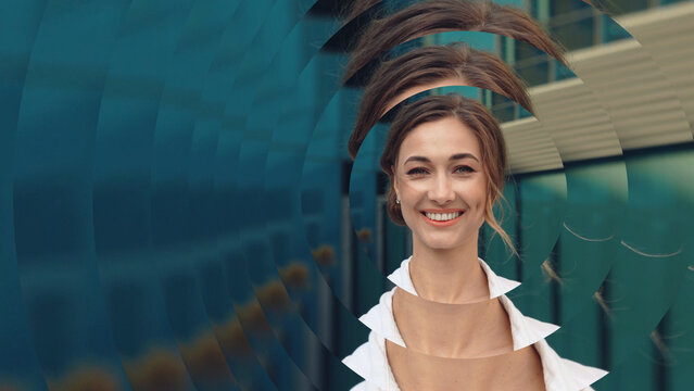 Waving Displays HD 27 &ndash; Dynamic Curved Screen Animation, Flexible Digital Panels Motion, Modern Abstract Presentation for Technology, Branding and Media Showcase