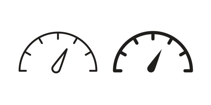 Speedometer icon symbol design template. Vector 10 eps.
