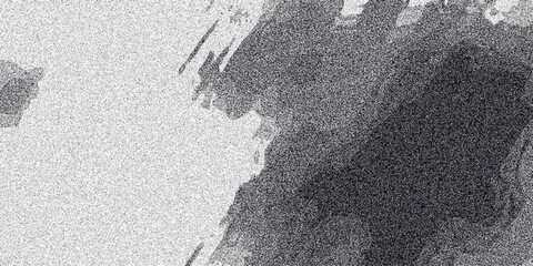 Abstract monochrome textured background with organic dark grey shapes and a bright white grainy area, offering a striking contrast and artistic visual for creative design and digital art © Jobless 