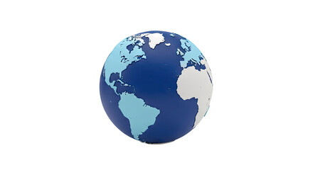 Obraz premium Stylized 3D Globe of Earth