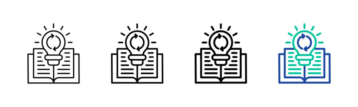 Knowledge Retention Icon Collection Different Style Outline