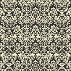 Obraz premium Decorative floral wallpaper background with classic baroque damask patterns and ornamental shapes