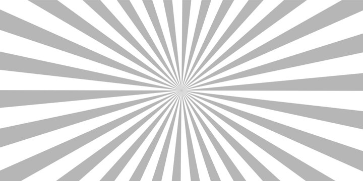 Ray sun light. Sunburst background. Radial circle line. Pattern starburst. Comic beam lines. Sun effect rays. Abstract firework. Concentration stripe. Cartoons