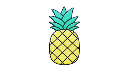 Stylized Pineapple Icon