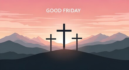 Good friday reflections a symbolic image of crucifixion and redemption