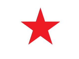 Obraz premium Solid Red Star