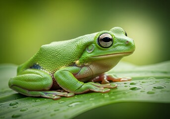 Obraz premium This is an image showing a close up of a frog