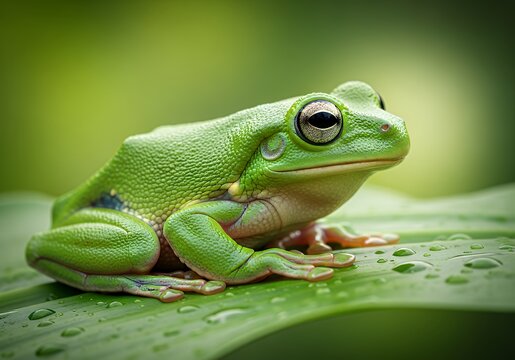 This is an image showing a close up of a frog