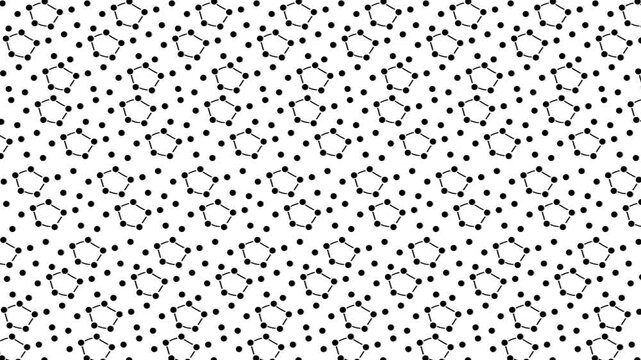 Unusual behavior of atomic or molecular structures. During movement, particles seem to switch or abruptly shift from one position to another, like a living mechanism.