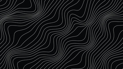 Dynamic Wavy Lines Abstract Background © MdHabibullah