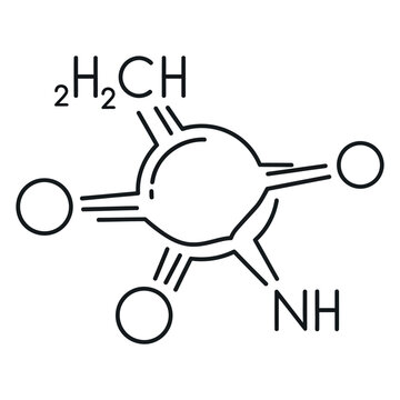 Black line of a chemical compound structure molecular structure line black and white chemistry molecular formula