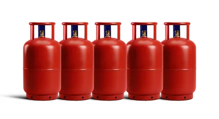 Gas cylinders Isolated with white background © Sagittarius Pro 