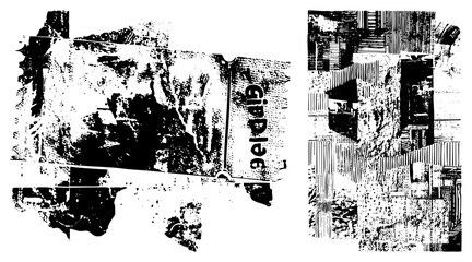 Obraz premium Retro cinema admission pass with distressed halftone print, film noir aesthetic, theater ticket stub, cinema entrance, black and white vector graphic.