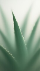Naklejka premium Minimalist aloe vera plant art mobile wallpaper