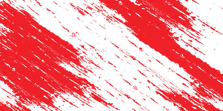 Straight red ink vector lines pack. Bloody color long and round hand-drawn brushstroke text highlights, frames, circles. Asian calligraphy brushstroke set.